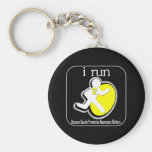 i Run Because Suicide Prevention Matters Keychains