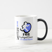 I Run For Esophageal Cancer Awareness Coffee Mugs