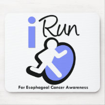 I Run For Esophageal Cancer Awareness Mouse Mat