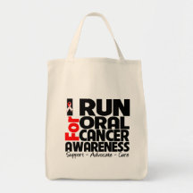 I Run For Oral Cancer Awareness Bag