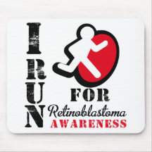 I Run For Retinoblastoma Awareness Mouse Pads