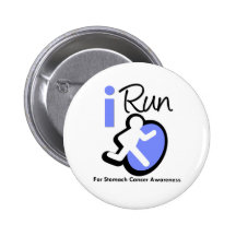 I Run For stomach Cancer Awareness Buttons