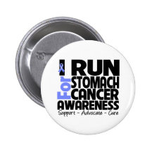 I Run For Stomach Cancer Awareness Pin