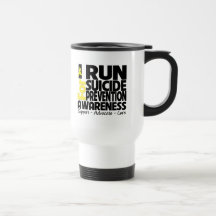I Run For Suicide Prevention Awareness Coffee Mug