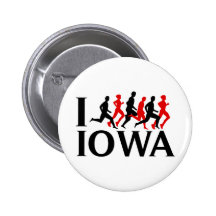I RUN IOWA BUTTONS