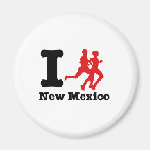 I run New Mexico Fridge Magnet