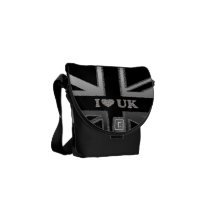 I sac messenger BRITANNIQUE à Union Jack de coeur Besace
