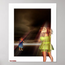 I said - we're standing in a rainbow! print