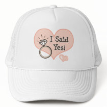 I Said Yes Engagement Bride Hat