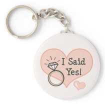 I Said Yes Engagement Key Chain