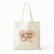 I Said Yes Engagement Tote Bag