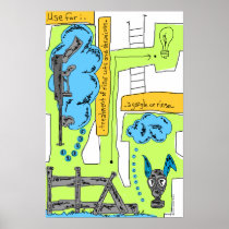 "I Saw His Little Furry Tail, Did You?" Posters