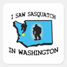 I Saw Sasquatch In Washington Square Sticker
