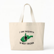 I Saw Sasquatch In West Virginia Canvas Bag