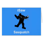 i Saw Sasquatch Music Greeting Cards