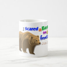 "I Scared a Bear on the Frontier" Game Mug