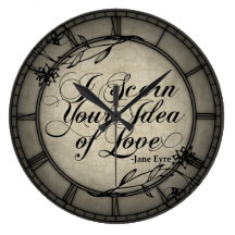 I Scorn Your Idea Of Love Round Wallclocks