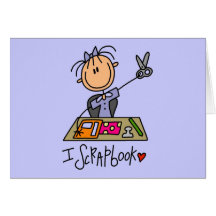 I Scrapbook Tshirts and Gifts Greeting Card