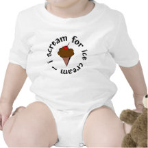 I Scream for Chocolate Ice Cream T Shirt
