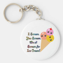 I Scream for Ice Cream Keychain