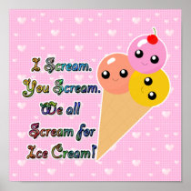 I Scream for Ice Cream Print