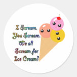 I Scream for Ice Cream Sticker