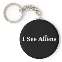 I See Aliens Key Chain