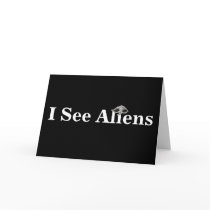 I See Aliens  Missing you Thinking of you Card