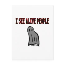 I See Alive People Postcard