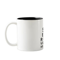 I See Birds Eyechart Mug