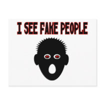 I See Fake People Postcard