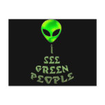I See Green People Post Cards
