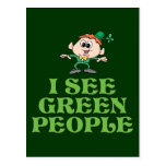 I See Green People Postcard