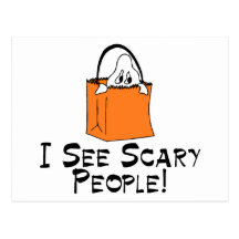 I See Scary People Postcards