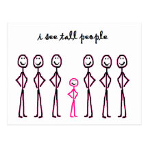 I See Tall People Postcards