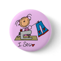 I Sew T-shirts and Gifts Pins
