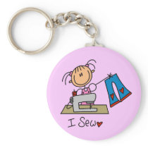 I Sew T-shirts and Gifts Key Chains