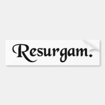 I shall rise again. bumper sticker