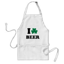 I Shamrock beer Apron