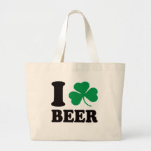 I Shamrock Beer Canvas Bag