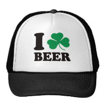 I Shamrock Beer Trucker Hats