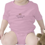 I share my bed with my mommy! baby bodysuit