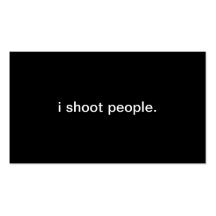 i shoot people. business cards