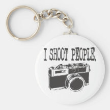 I Shoot People Keychains