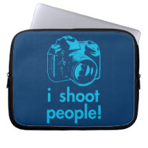 i shoot people photographer photography funny computer sleeve