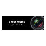 I shoot people - Professional Photographer Business Card Template