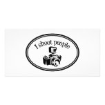 I Shoot People Retro Photographer's Camera B&W Photo Greeting Card