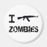 I Shoot Zombies Fridge Magnet