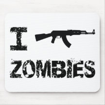 I Shoot Zombies Mouse Pad
