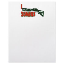 I SHOTGUN ZOMBIES PERSONALIZED LETTERHEAD